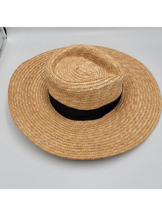 Brixton Women\'s Joanna StrawSun Hat Honey Size Small 4.5\